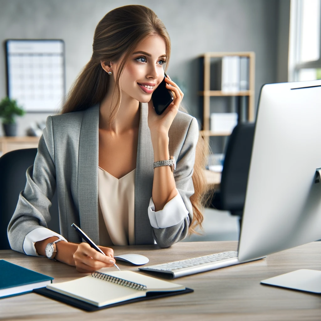 woman making an appointment