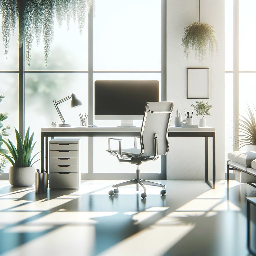 a person's desk