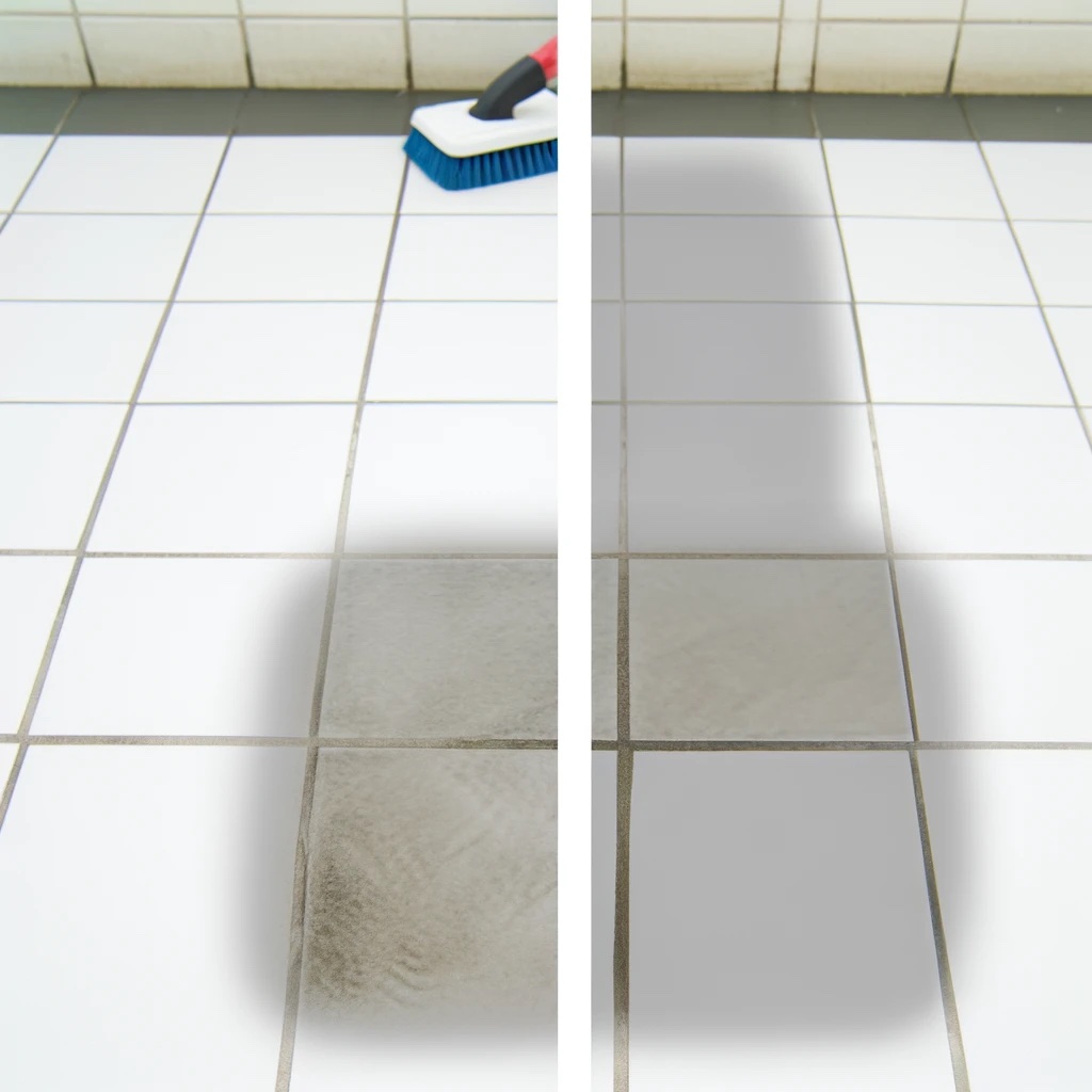 scrubbing grout